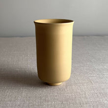  Mustard Yellow Porcelain Vessel - Lisa Fleming Ceramics