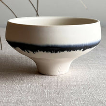  Crystalline White Matte Vessel with Bronze Line - Lisa Fleming Ceramics