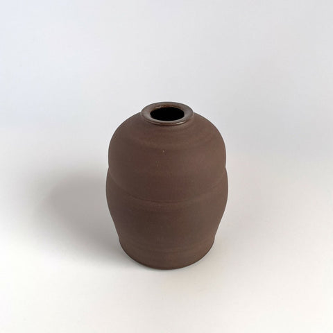 Coffee Clay Bud Vase