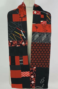  Black and Red Dash Scarf - Ann Williamson Designs