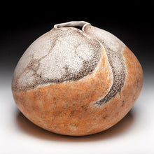  Large Textured Vessel 1 - Clay & Green Tea