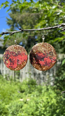  Summer Statement Earrings - Obsidian Pause Wearable Paper Art