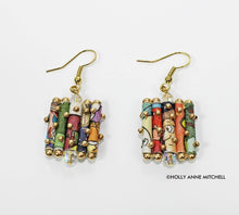  Recycled Newspaper Comic Strip Dangling Earrings - Holly Anne Mitchell Newspaper Jewelry