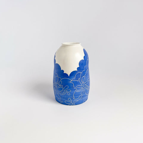 Blue Paisley Bud Vase