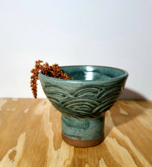  Small Pedestal Bowl - Bright Raven Studio