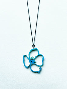  Turquoise Dogwood Flower Pendant - kelly jean conroy