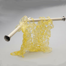  Knitted Glass Sculpture - "Sweet Tart" - Carol Milne LLC