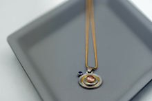  Sunstone & Sapphire Pendant Necklace - Deodata Design