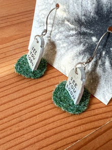  Tiny Tombstone Earrings - Deodata Design