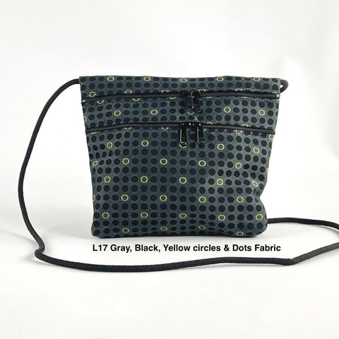 CARLY THREE-ZIPPER CROSS-BODY TRAVEL PURSE