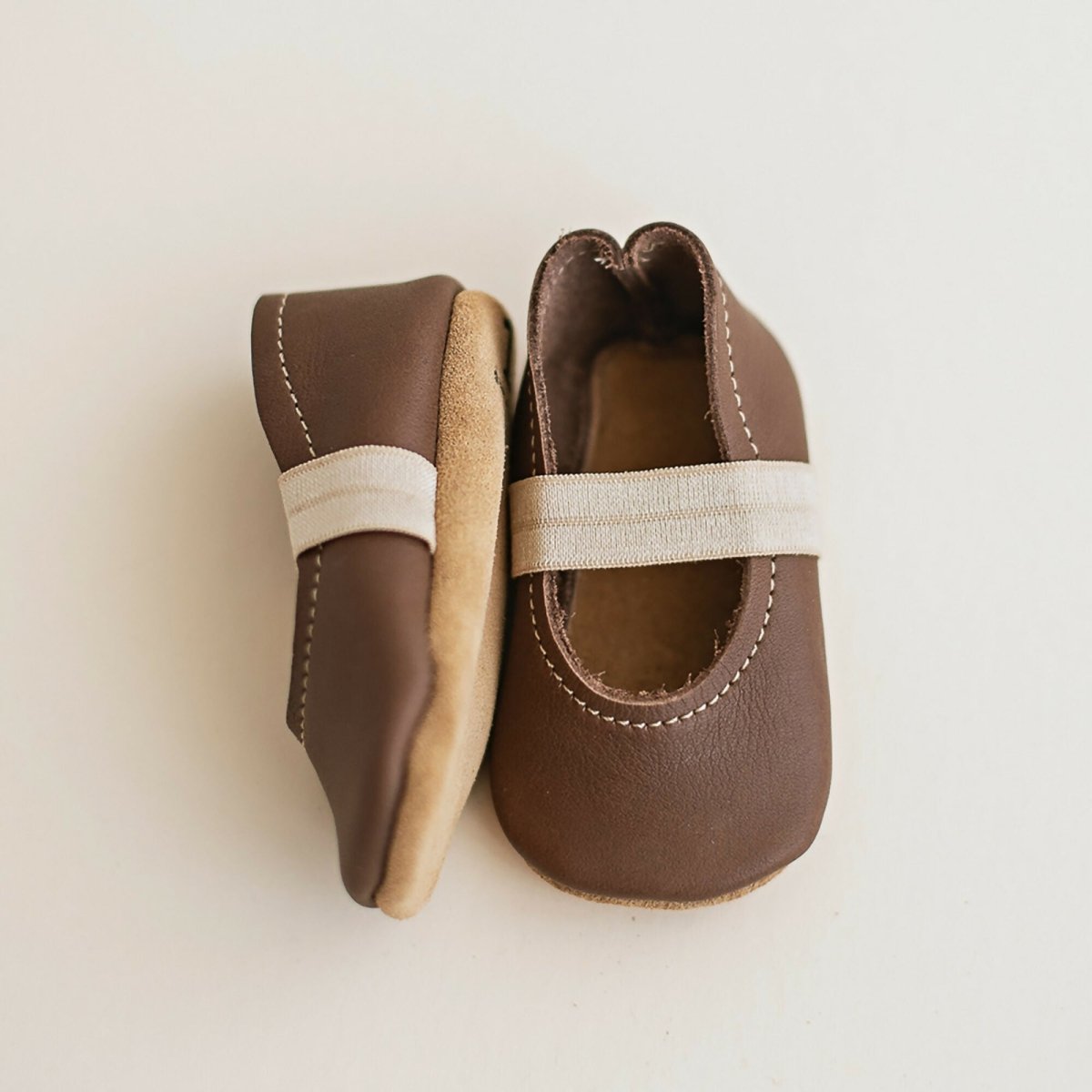 Baby Mary Janes in Espresso