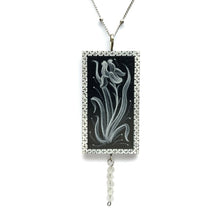  Iris B&W Pendant w/ Moonstone - Christina Goodman