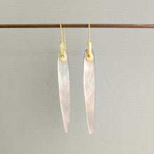  Mother of Pearl Bridle Bit Earrings - light - Heather Guidero Jewelry