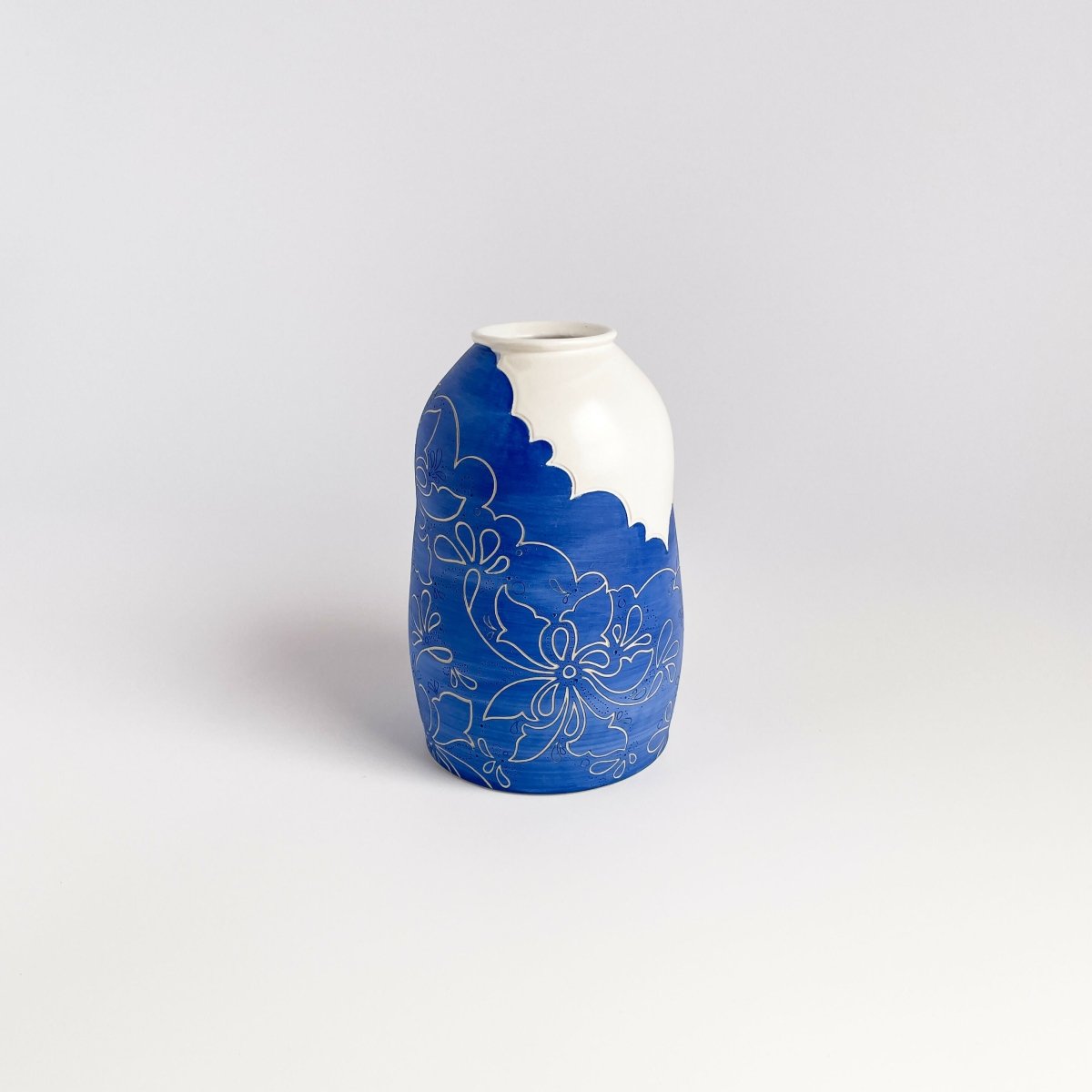 Blue Paisley Bud Vase