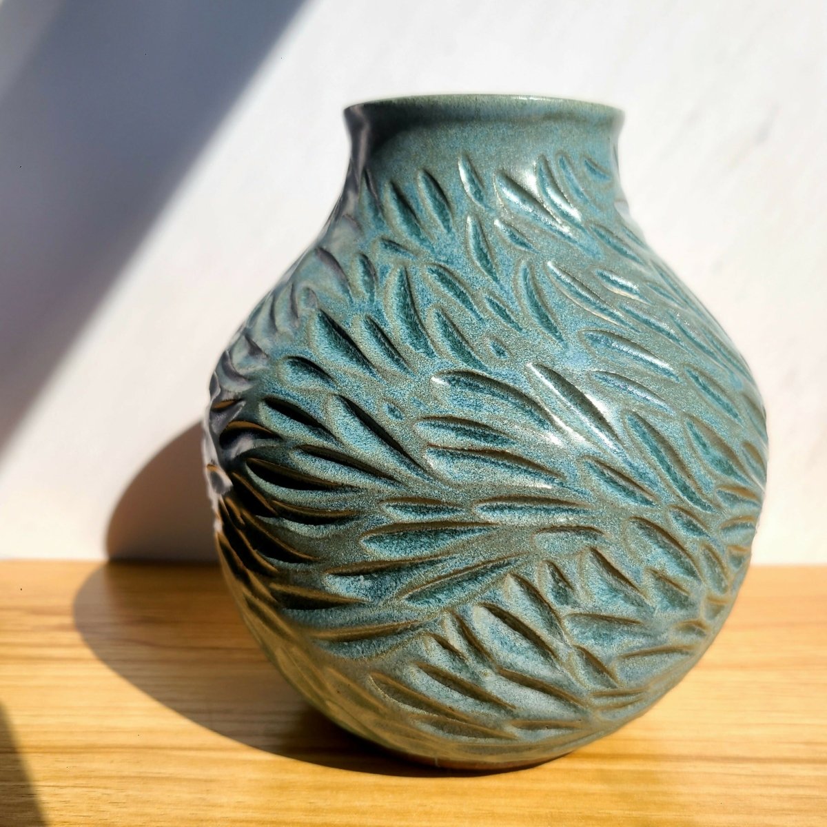 Hand carved Vessel