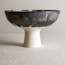  Bronze and White Glazed Pedestal Vessel - Lisa Fleming Ceramics