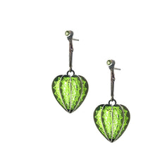  Neon Green Lantern Plant ER - Lily Kim Art Jewelry