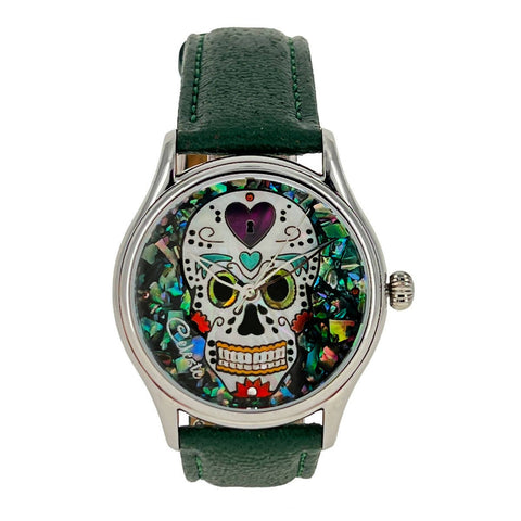 Sugar Skull - Dia de Los Muertos Timepiece - 38mm