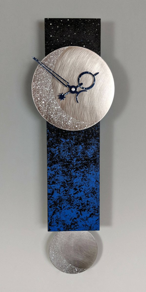 Narrow Moon Pendulum Clock