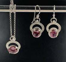  pink tourmaline earrings and pendant - Susan Panciera Jewelry Studio