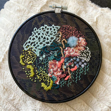  Abstract Embroidery on Kimono Silk - Heather Kerley Art