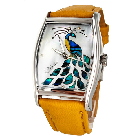 Peacock Watch - Rectangular