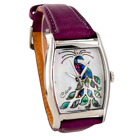 Peacock Watch - Rectangular