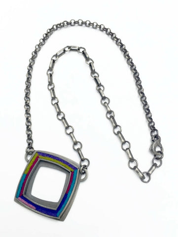 Large Square Donut Necklace 20