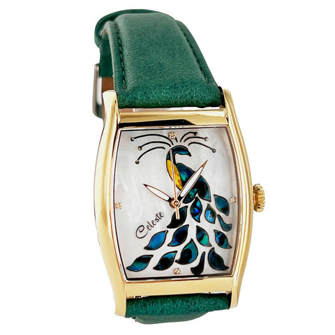 Peacock Watch - Rectangular