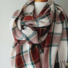  Plaid Cotton Shawl-Oversized Scarf - East Parlor