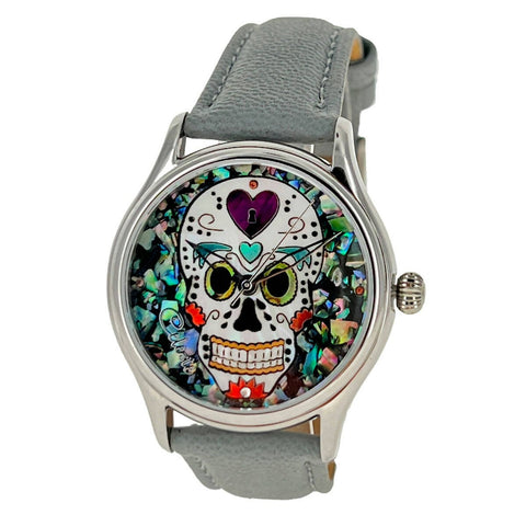 Sugar Skull - Dia de Los Muertos Timepiece - 38mm