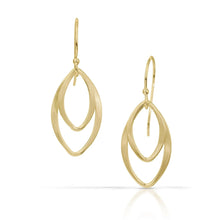  two petal drop earrings - Susan Panciera Jewelry Studio