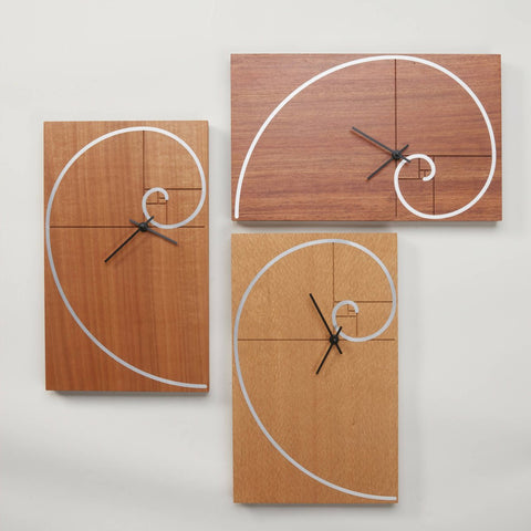 Fibonacci Spiral Clock