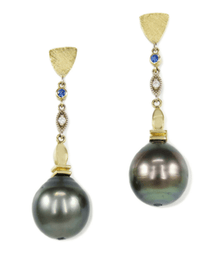  Contemporary Tahitian Pearl Drop Earrings - Artisan Jewelers