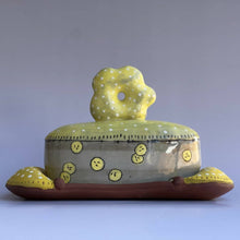  Happy Flower Butter Dish - Deb Sullivan Pottery