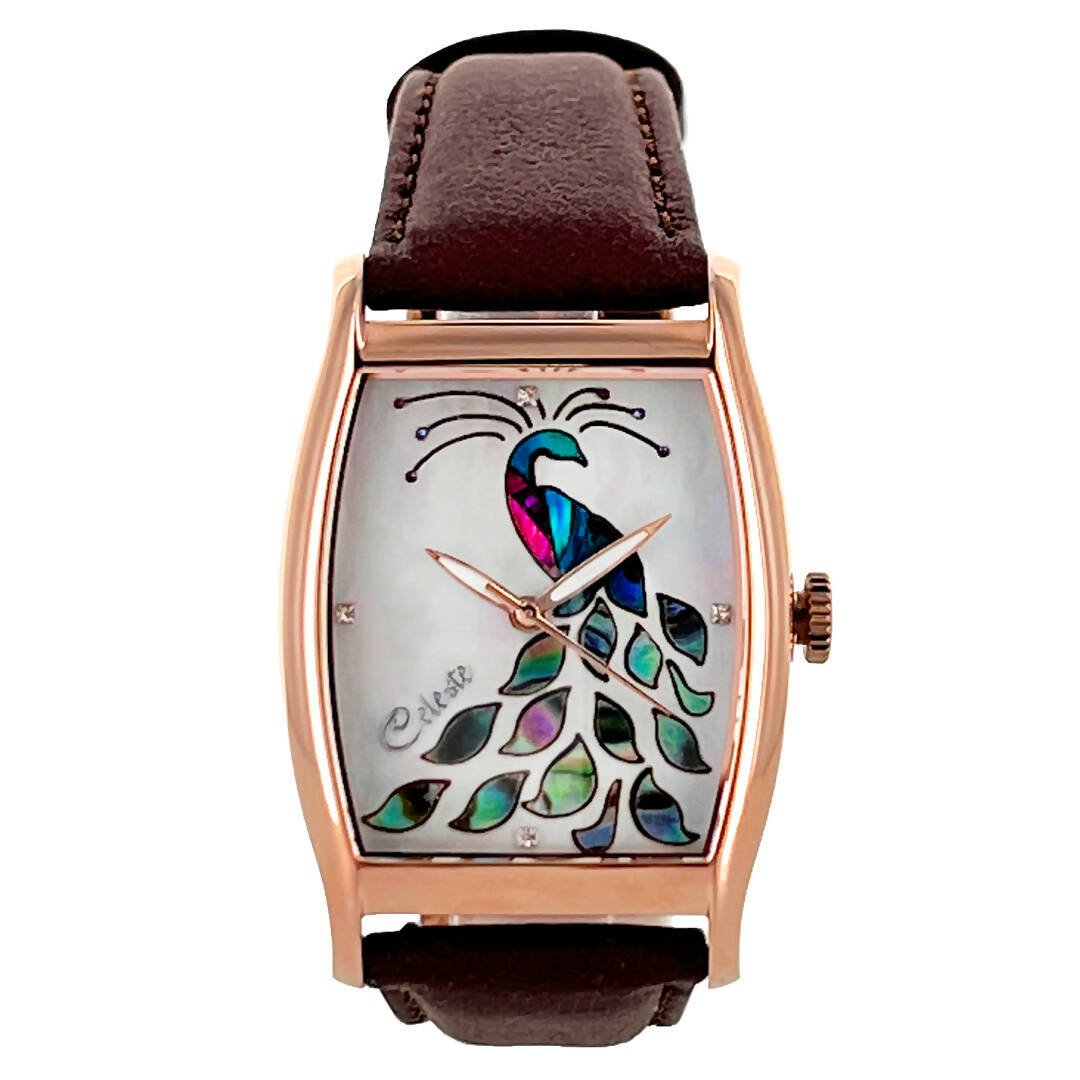 Peacock Watch - Rectangular