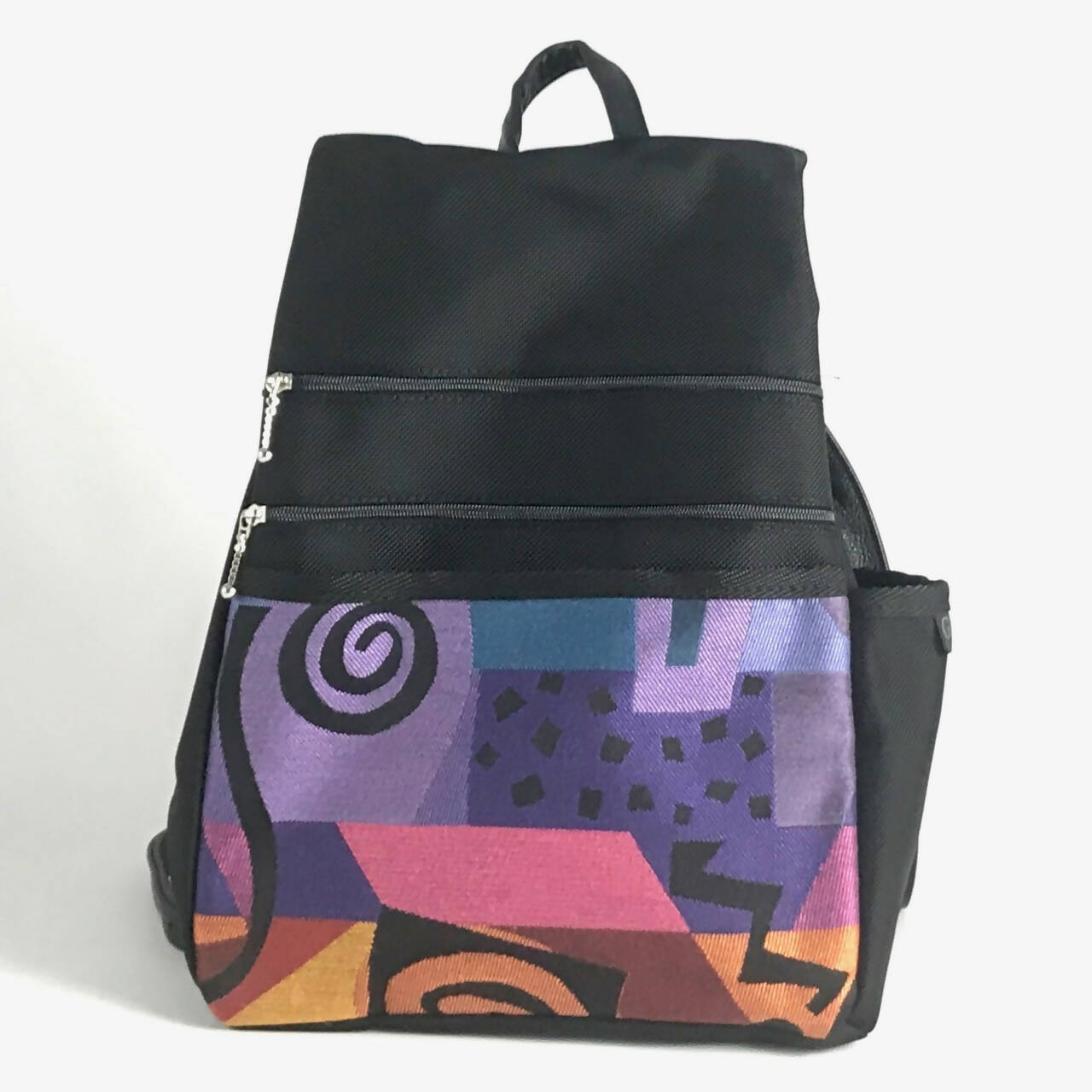 Medium Side Entry Backpack Purse - Fabric