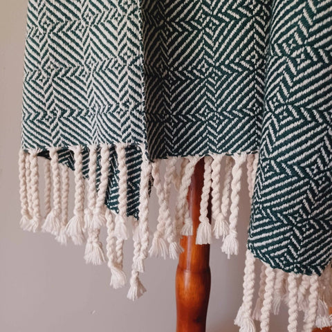 Handwoven Cotton Throw/Oversized Scarf