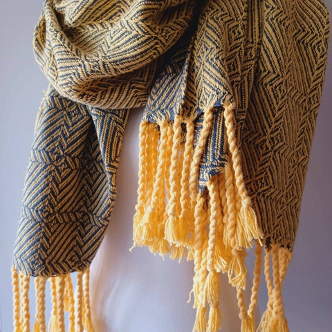 Handwoven Cotton Throw/Oversized Scarf