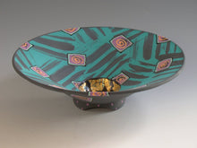  Teal Green Gilded bowl - Mann Made Designs