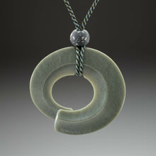  "Olive Flat Loop" Jade Necklace - Taking Form Jade Studio