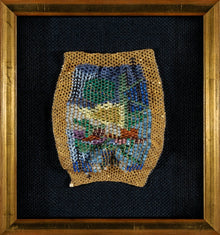  STUDY in BLUE - Marcia Zalbowitz Bead Art