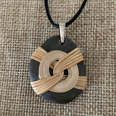 Coil Wrappedrockz Pendant Necklace