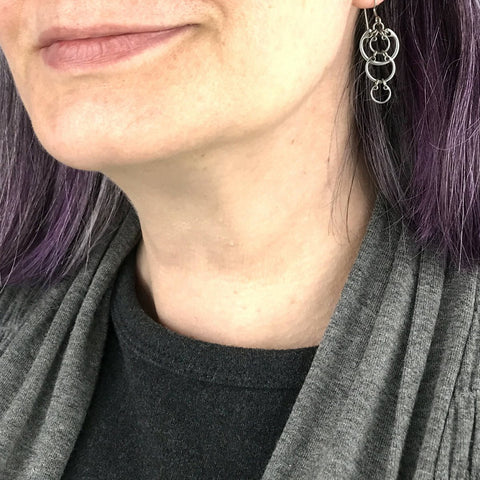 Cascading Circles Earrings (Small)