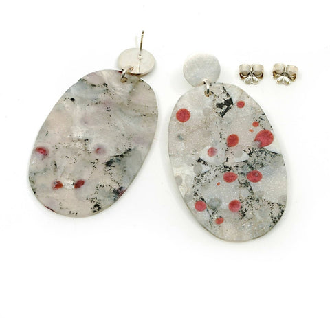 Resin Polka Earrings