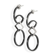  Circle and Square Earrings - Zink Metals