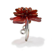  Flame Red Adjustable Ring - Kathryn Bowman Studio LLC