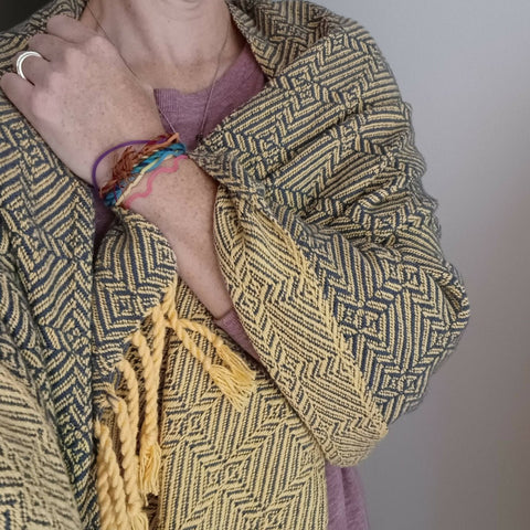 Handwoven Cotton Throw/Oversized Scarf