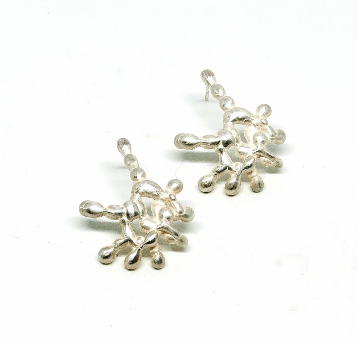 Viscosity Silver Earrings