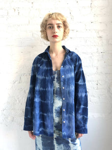  ONE OF A KIND • MDC RE•Created Indigo Shirt - Martina Dietrich Couture